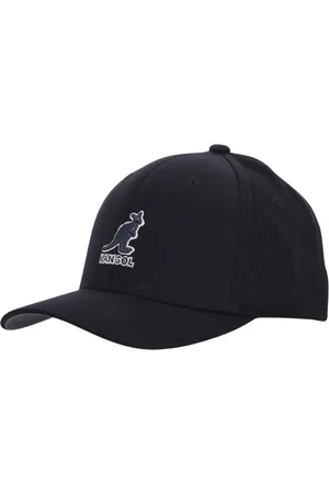 Kangol Tilbehør, Herre, Sort, L/XL, Uld, Sort uld Flexfit buet skyggehue