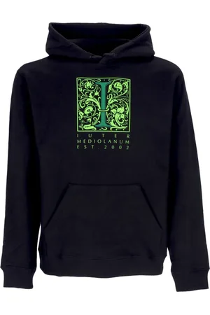 IUTER Sweathshirts & Hoodies, Herre, Sort, M, Bomuld, Sort hættetrøje med kængurulomme