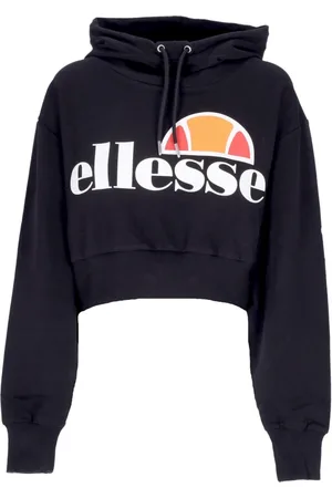 Ellesse Sweathshirts & Hoodies, Dame, Sort, S, Bomuld, Sort Cropped Letvægts Hoodie