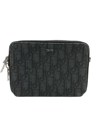 Dior Pre-owned, Herre, Blå, ONE SIZE, Uld, Pre-owned Stof dior-tasker