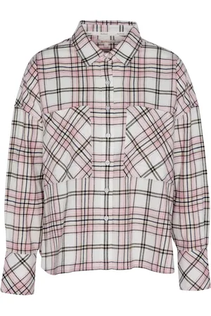 Barbour Bluser & Skjorter, Dame, Flerfarvet, L, Bomuld, Marnie Tjek Skjorte i Rose