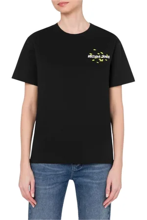 Moschino Top, Dame, Sort, L, Sort kortærmet t-shirt i regular fit