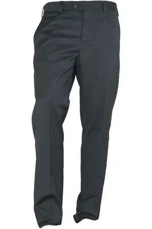 Made in italia Bukser, Herre, Grå, 3XL, Uld, Italiensk Håndværk Grå Chinos