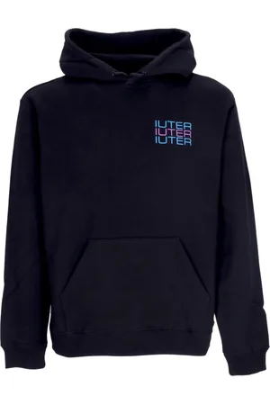IUTER Sweathshirts & Hoodies, Herre, Sort, XL, Bomuld, Skull Spine Letvægts Hættetrøje Sort