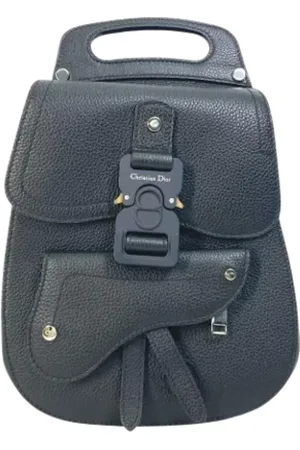 Dior Pre-owned, Herre, Sort, ONE SIZE, Tyl, Pre-owned Laeder dior-tasker