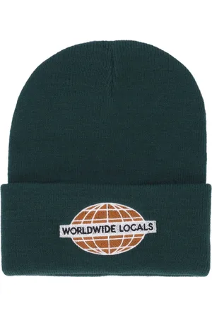 Usual Tilbehør, Herre, Grøn, ONE SIZE, Uld, Grøn Worldwide Locals Beanie Hat