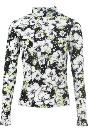 Moschino Top, Dame, Flerfarvet, S, Polo med tryk og brandreferencer