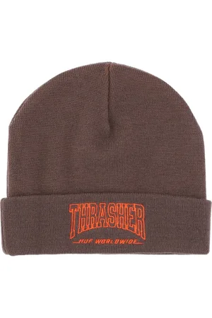 Huf Tilbehør, Herre, Brun, ONE SIZE, Uld, Field Crew Beanie Chokolade Hat