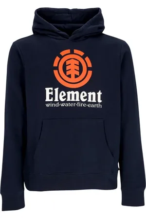 Element Sweathshirts & Hoodies, Herre, Blå, S, Bomuld, Vertikal hættetrøje Eclipse Navy