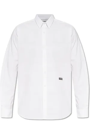 Iceberg Skjorte, Herre, Hvid, L, Bomuld, Skjorte med Logo