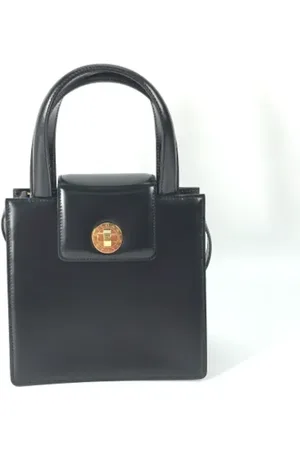 Bvlgari Pre-owned, Dame, Sort, ONE SIZE, Tyl, Pre-owned Laeder hndtasker