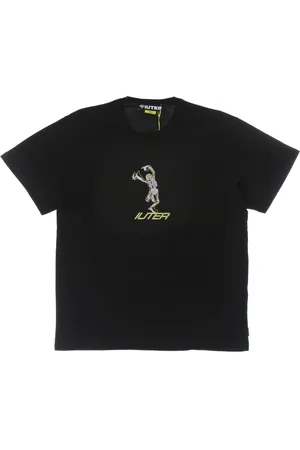 IUTER Top, Herre, Sort, XS, Bomuld, Sort Skeleton Print Tee Kortærmet