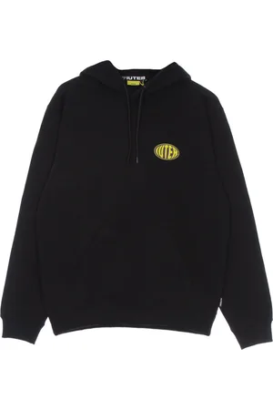 IUTER Sweathshirts & Hoodies, Herre, Sort, S, Bomuld, Sort hættetrøje med kængurulomme
