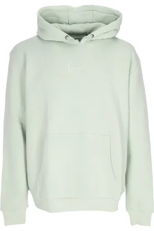 Karl Kani Sweathshirts & Hoodies, Herre, Grøn, L, Bomuld, Lys Mint Essential Hoodie med Frontlomme