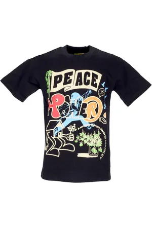 MARKET Top, Herre, Flerfarvet, XL, Bomuld, Fred og Kraft Tee Sort