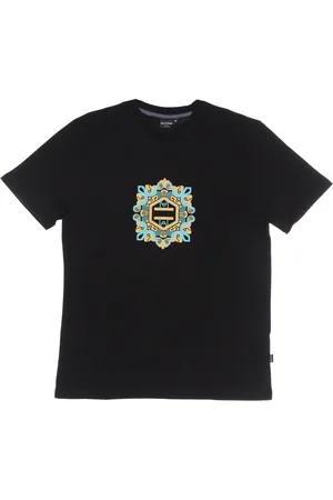 DOLLY NOIRE Top, Herre, Sort, XL, Bomuld, Maioliche Logo T-Shirt Sort/Blå