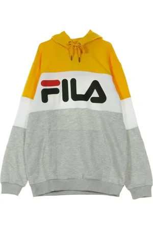 Fila Sweathshirts & Hoodies, Herre, Flerfarvet, S, Uld, Blokeret hættetrøje Lysegrå Melange