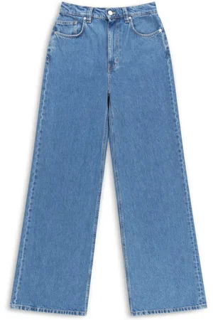 Axel Arigato Jeans, Dame, Blå, W26, Bomuld, Clara Wide-Leg Jeans
