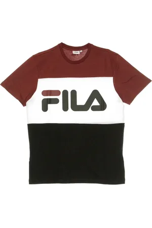 Fila Top, Herre, Flerfarvet, L, Tawny Port Sort Hvid T-shirt Herre