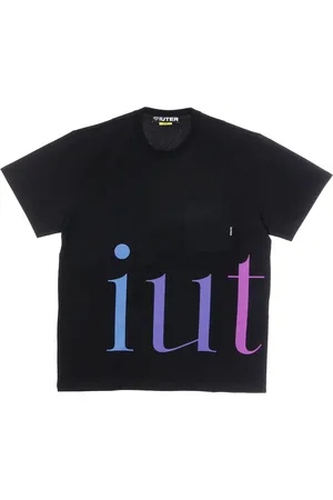 IUTER Top, Herre, Sort, XS, Bomuld, Sort Crewneck Lomme T-shirt
