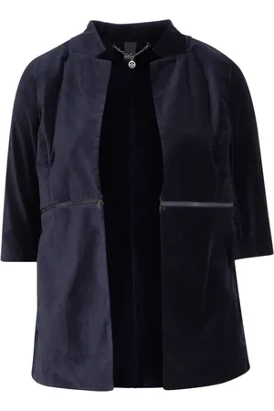 ADIA Jakke, Dame, Blå, 2XL, Bomuld, Midnight Navy Klassisk Bomuld Elastan Bukser