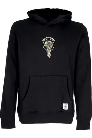 Element Sweathshirts & Hoodies, Herre, Sort, XL, Bomuld, Sort hættetrøje med buketprint