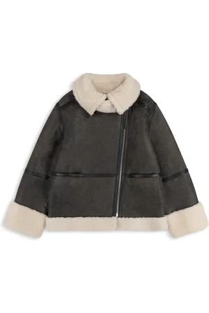Axel Arigato Jakke, Dame, Grå, M, Læder, Horizon Shearling Jakke