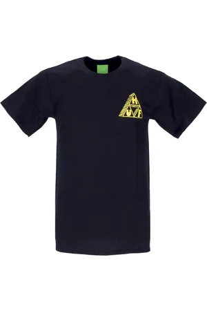 Huf Top, Herre, Sort, XL, Bomuld, Sort Saturday Morning Tee Kortærmet