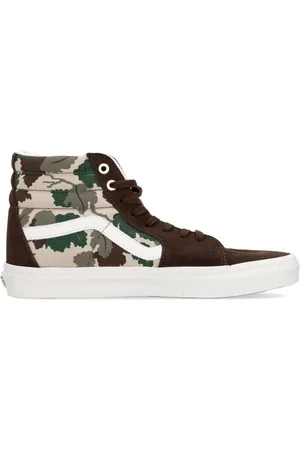 Vans Sko, Herre, Flerfarvet, 41 EU, Camo High-Top Snøresko
