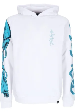 DOLLY NOIRE Sweathshirts & Hoodies, Herre, Hvid, S, Bomuld, Ninja Rabbit Letvægts hættetrøje hvid