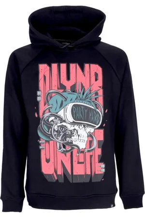 DOLLY NOIRE Sweathshirts & Hoodies, Herre, Sort, S, Bomuld, Skull Party Hoodie Sort