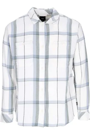 Vans Bluser & Skjorter, Dame, Hvid, S, Bomuld, Ternede Langærmet Flannel Skjorte Hvid