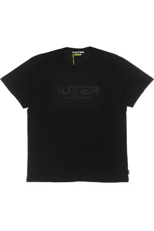 IUTER Top, Herre, Sort, XL, Bomuld, Sort 2002 Est Tee Kortærmet