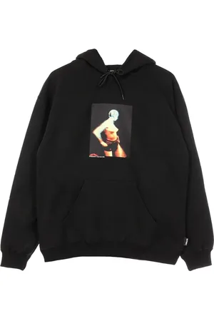 IUTER Sweathshirts & Hoodies, Herre, Sort, XS, Bomuld, Sort letvægts hættetrøje med snøre