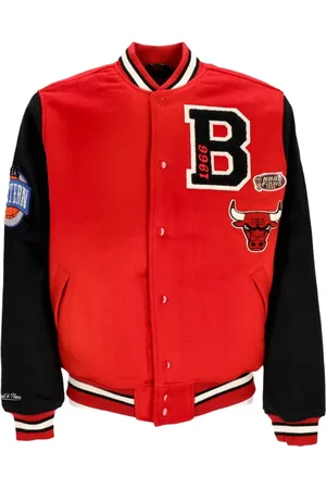 Mitchell & Ness Jakke, Herre, Rød, M, Uld, Chicago Bulls Varsity Jacket Rød/Sort