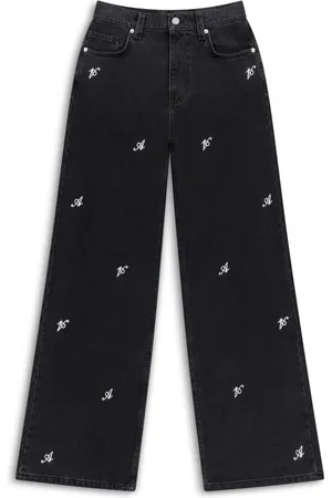Axel Arigato Jeans, Dame, Sort, W28, Bomuld, Clara Wide-Leg Jeans