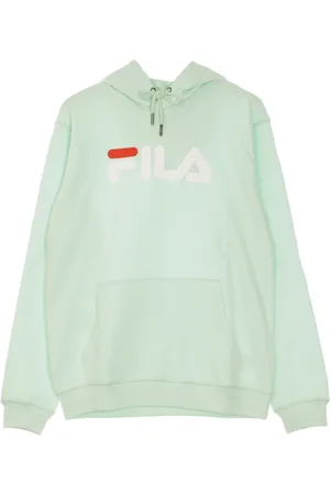 Fila Sweathshirts & Hoodies, Herre, Blå, XL, Bomuld, Dusty Aqua Kangaroo Hoodie Langærmet