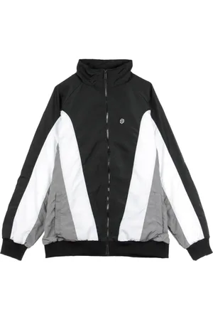 DOLLY NOIRE Jakke, Herre, Sort, M, Vintage Sort Windbreaker Jakke