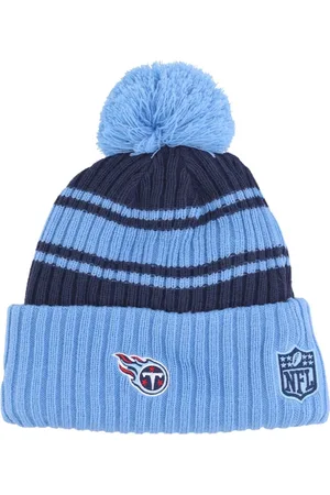 New Era Tilbehør, Herre, Blå, ONE SIZE, Uld, Tennessee Titans Pom Pom Beanie Hat