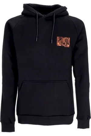 DOLLY NOIRE Sweathshirts & Hoodies, Herre, Sort, XS, Bomuld, Colorblock hættetrøje med kængurulomme