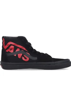 Vans Sko, Herre, Sort, 38 EU, Høj Top Sk8-hi Logo Sko Sort/rød