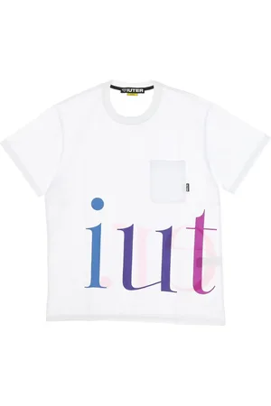 IUTER Top, Herre, Hvid, L, Bomuld, Hvid Crewneck Lomme T-shirt