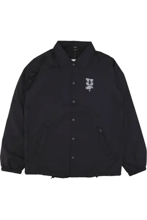 Huf Jakke, Herre, Sort, S, Nylon, Sort Nylon Coach Jakke Megablast