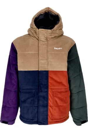 Huf Jakke, Herre, Flerfarvet, XL, Bomuld, Velour Isoleret Jakke Khaki