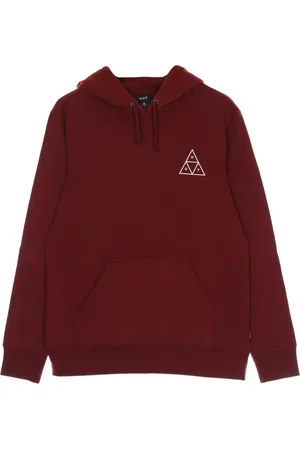Huf Sweathshirts & Hoodies, Herre, Brun, L, Bomuld, Bloodstone hættetrøje med kængurulomme
