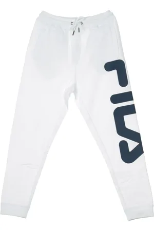 Fila Bukser, Herre, Hvid, XS, Klassiske Fleece Tracksuit Bukser i Bright