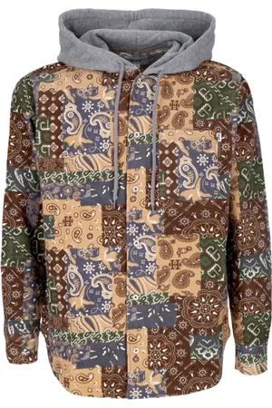 Huf Jakke, Dame, Flerfarvet, S, Bomuld, Patchwork Cord Hooded Jacket