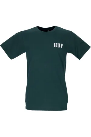 Huf Top, Herre, Grøn, S, Bomuld, Skovgrøn Herre Klassisk T-shirt