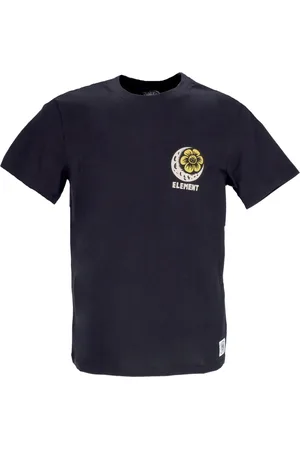 Element Top, Herre, Sort, L, Bomuld, Timber Flint Sort Herre Tee