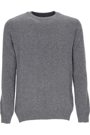 Element Strik, Herre, Grå, M, Uld, Grå Crewneck Sweater Blød Pasform